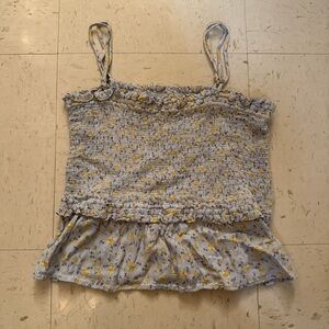 Floral Smocked Women's Top